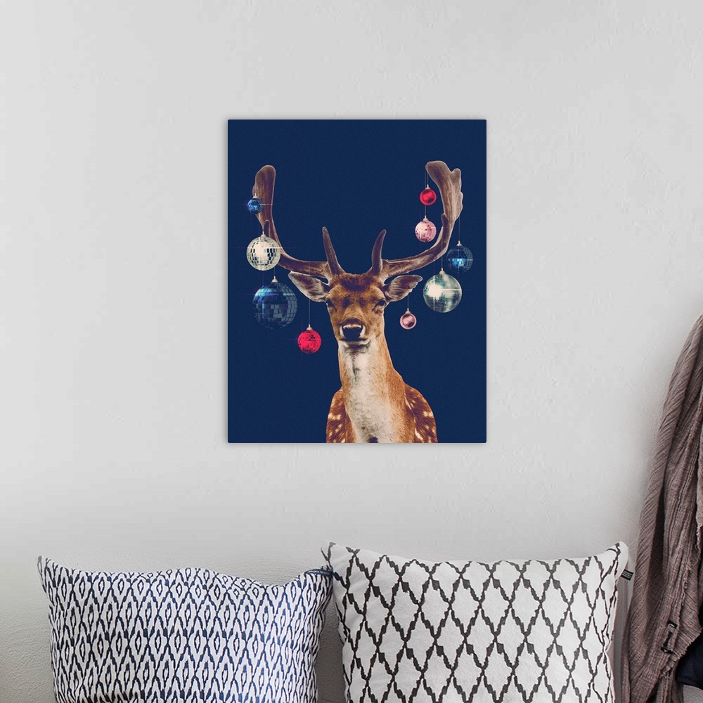 A bohemian room featuring Disco Deer ll Blue