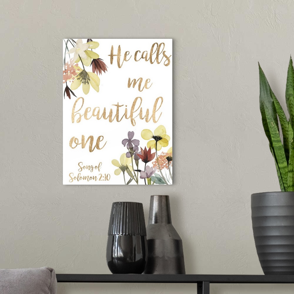 A modern room featuring Inspirational sentiment artwork using whimsical hand lettering against a white background with wa...