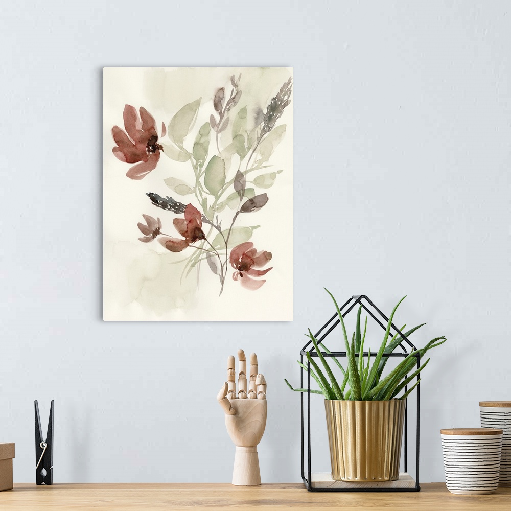 A bohemian room featuring Dusty Flower Composition II