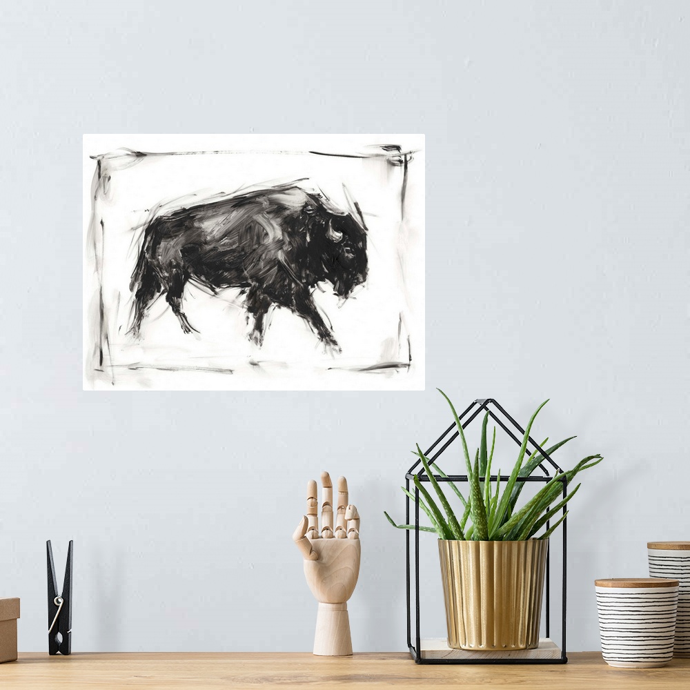 A bohemian room featuring Dynamic Bison I