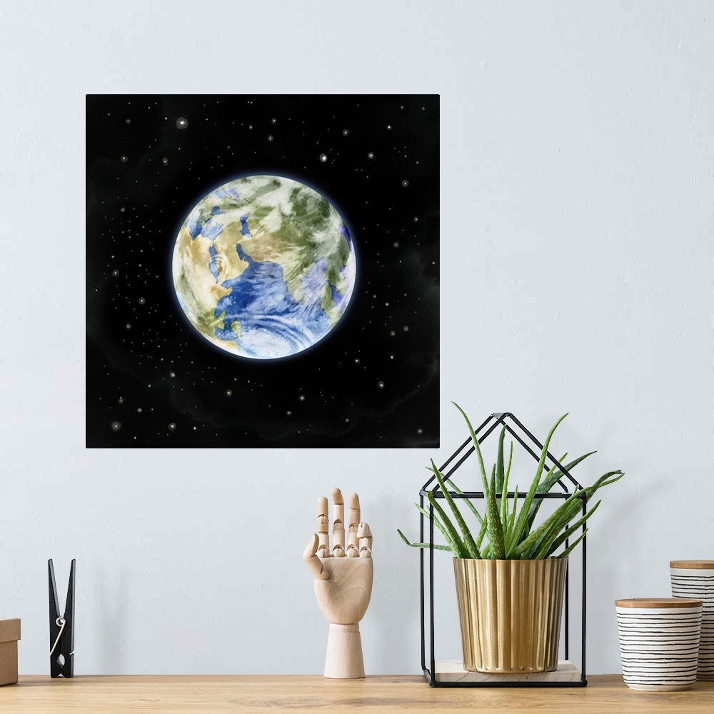 A bohemian room featuring Earth From Afar II