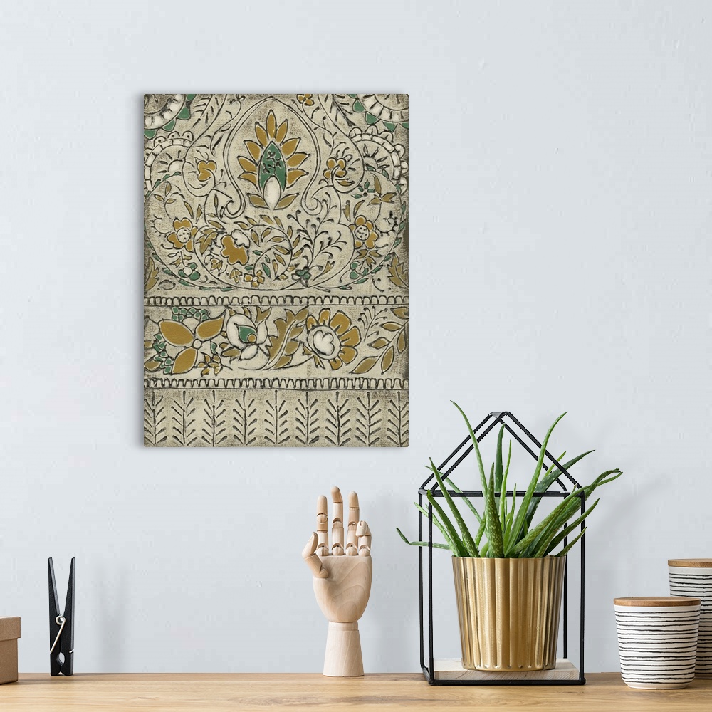 A bohemian room featuring Earthenware Floral II