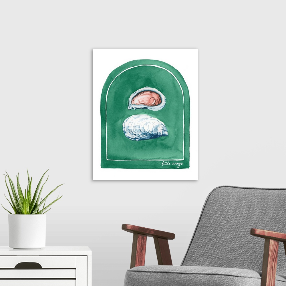 A modern room featuring East Coast Oysters I