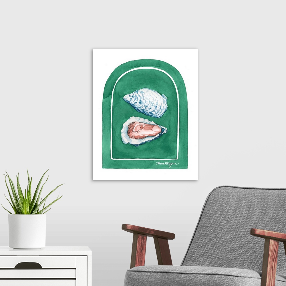 A modern room featuring East Coast Oysters II
