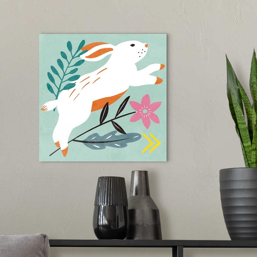 A modern room featuring Easter Bunnies I