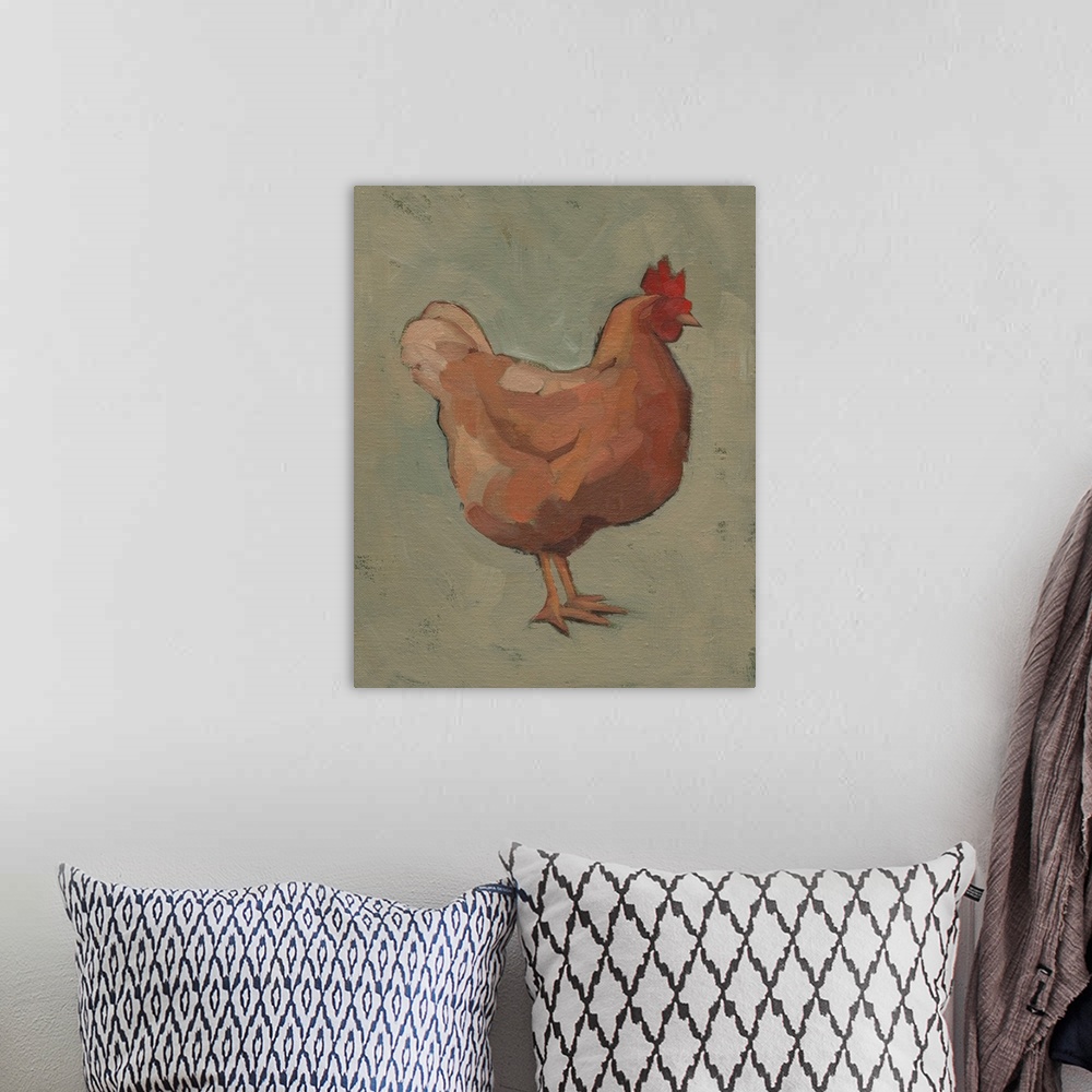 A bohemian room featuring Egg Hen I
