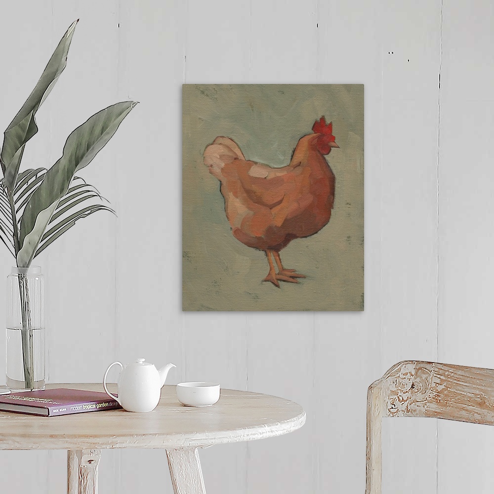 A farmhouse room featuring Egg Hen I