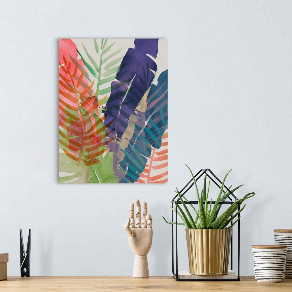 A bohemian room featuring Electric Palms I