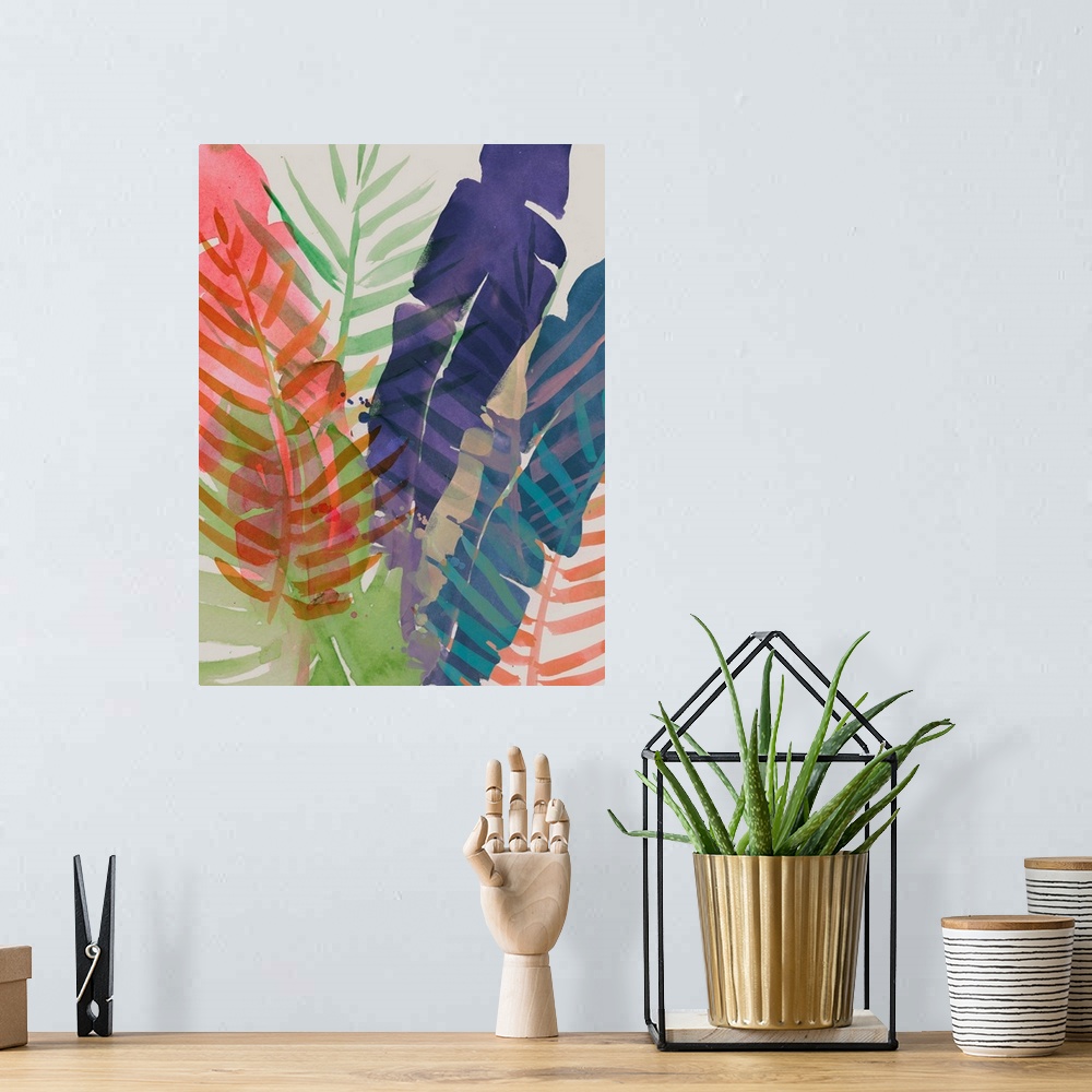 A bohemian room featuring Electric Palms I