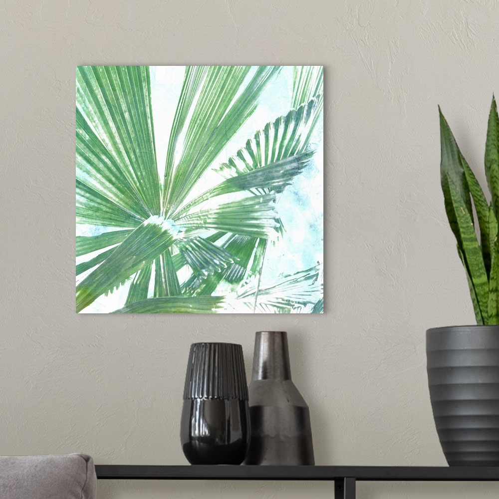 A modern room featuring Emerald Palms II