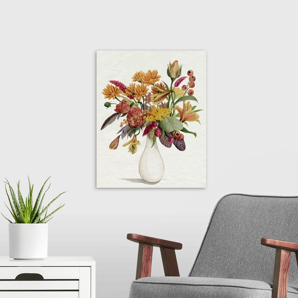 A modern room featuring End Of Season Bouquet I