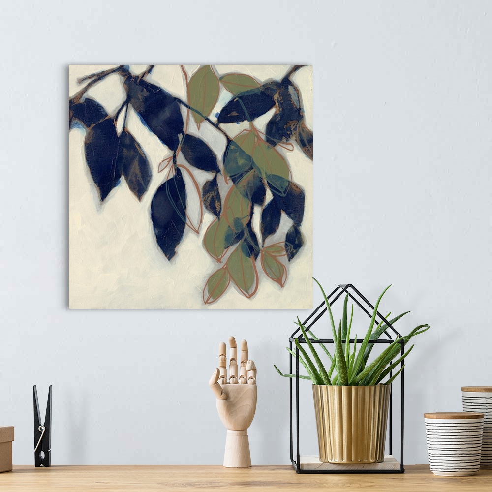 A bohemian room featuring Entwined Leaves II