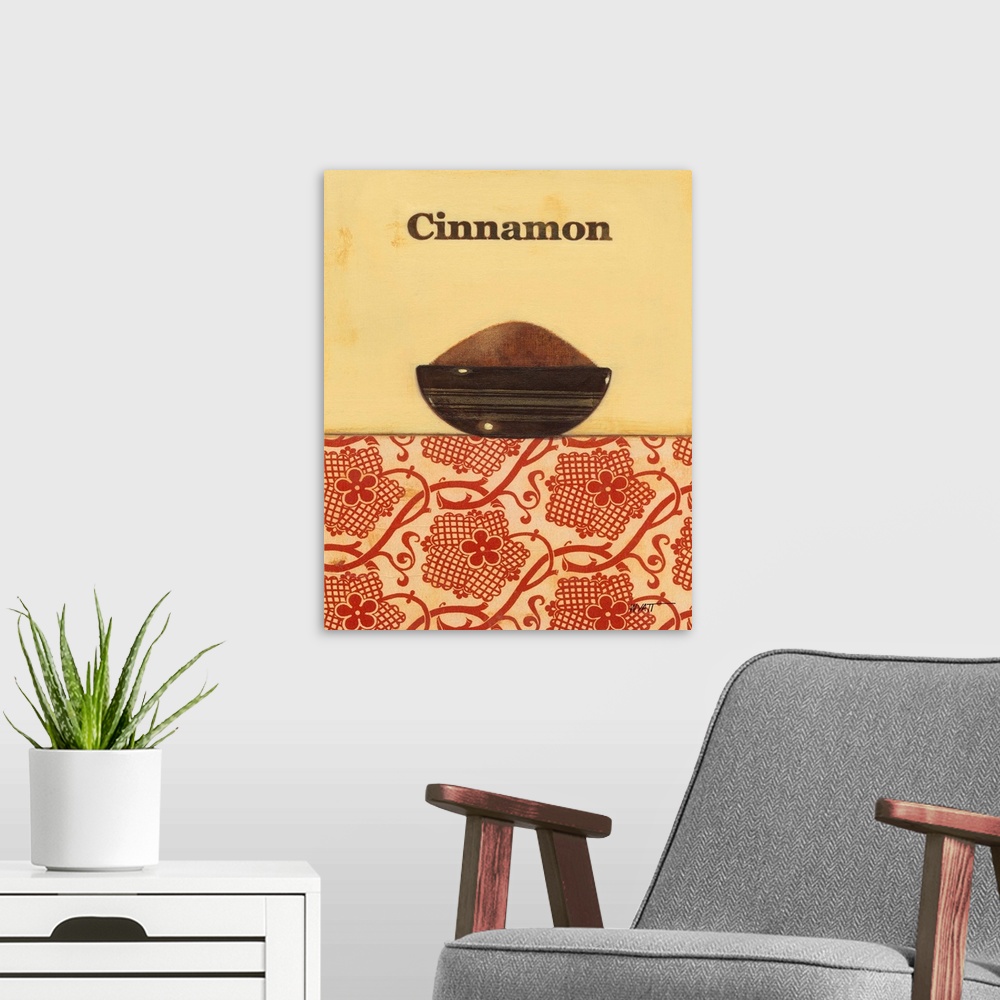 A modern room featuring Exotic Spices - Cinnamon