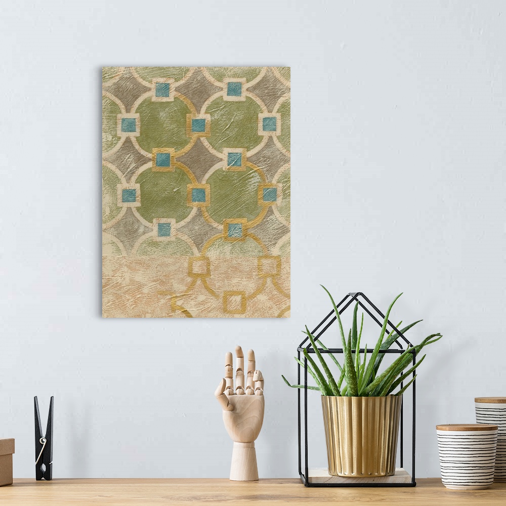 A bohemian room featuring Exotic Tile IV