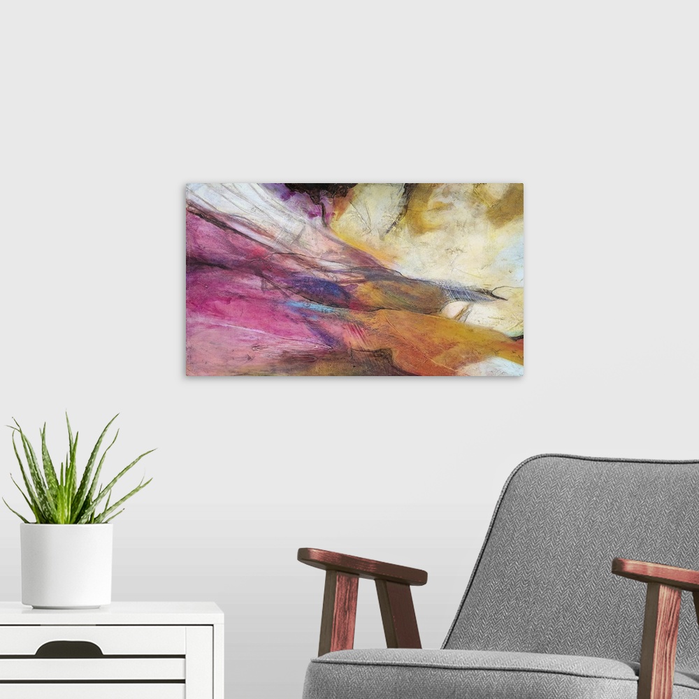 A modern room featuring Expression Abstracta II