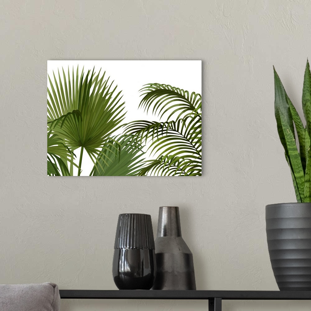 A modern room featuring FabFunky Palm Collection A