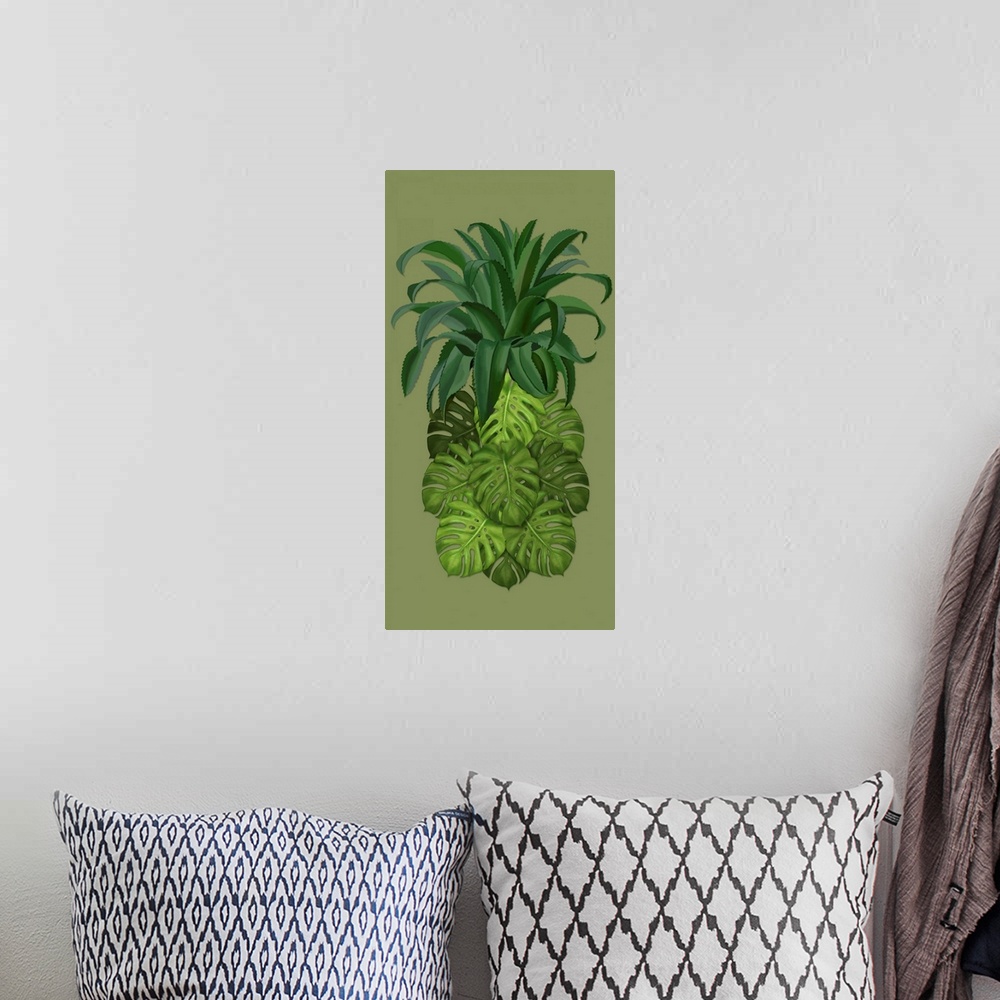 A bohemian room featuring FabFunky Palm Collection B