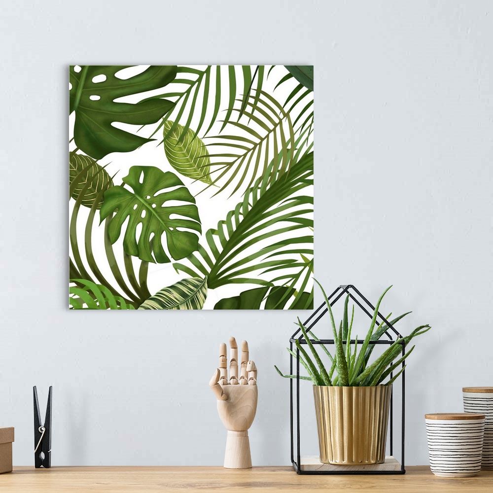 A bohemian room featuring FabFunky Palm Collection F