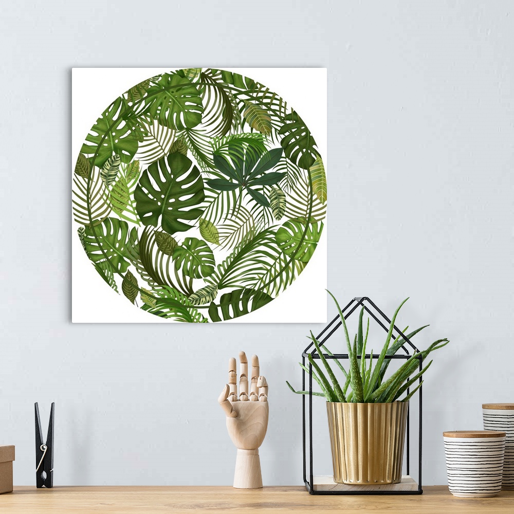 A bohemian room featuring FabFunky Palm Collection G