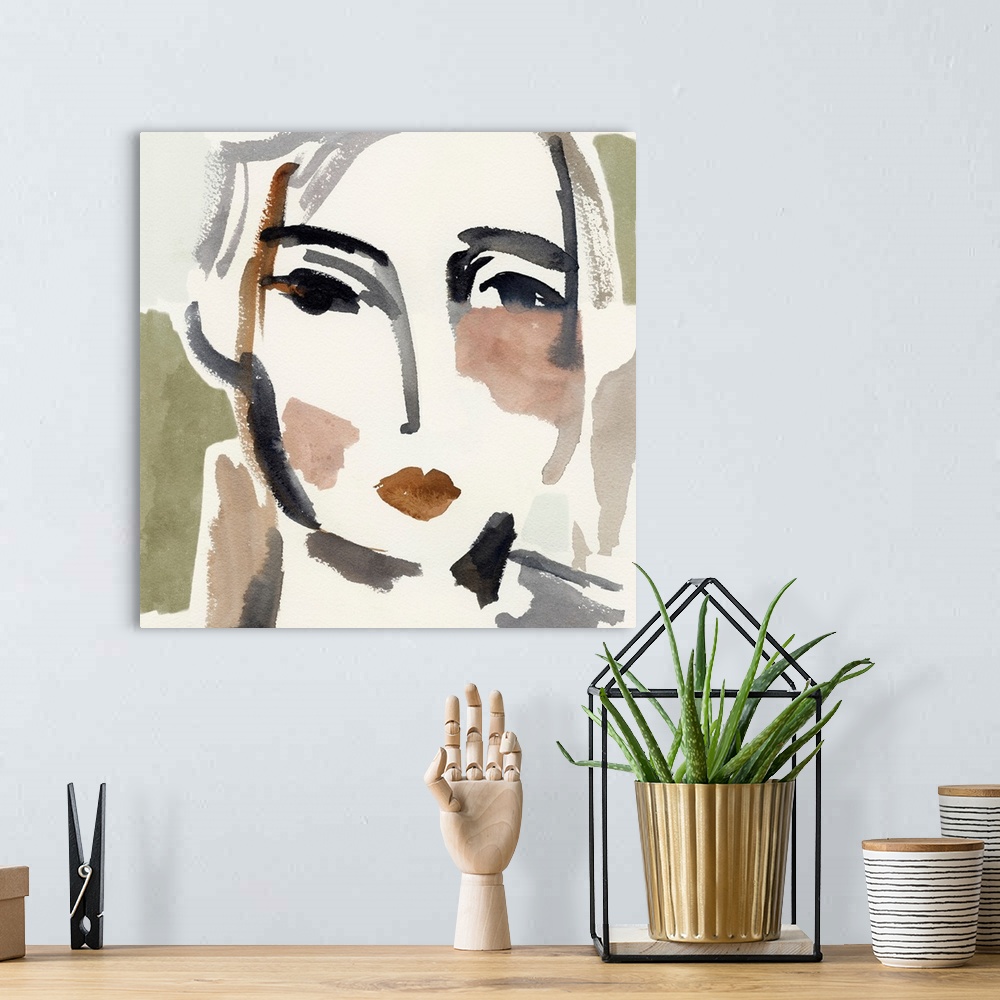 A bohemian room featuring Face Fragments IV