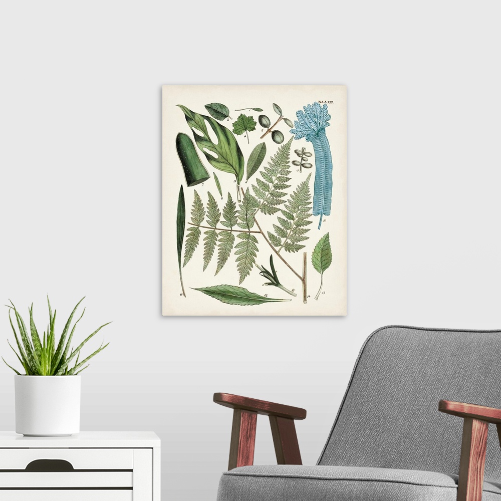 A modern room featuring Fanciful Ferns IV