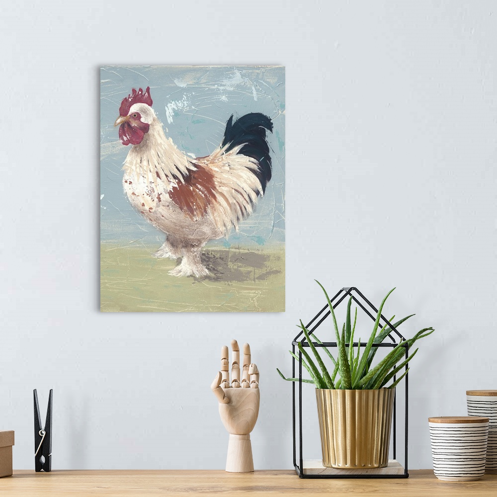 A bohemian room featuring Farm Life-Chickens II