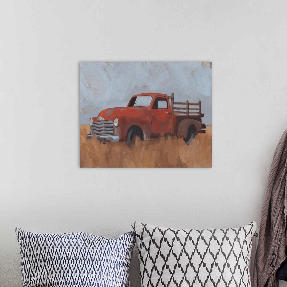 A bohemian room featuring Farm Truck IV