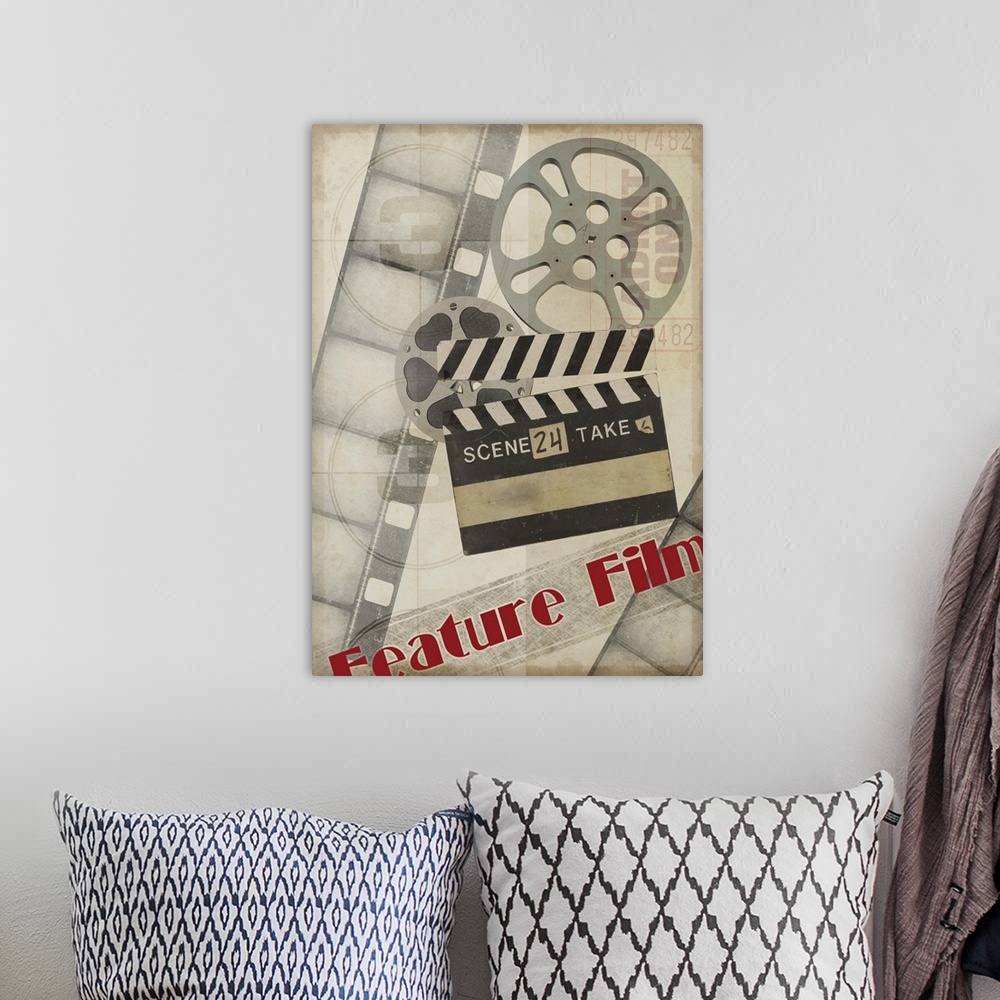 A bohemian room featuring Feature Film