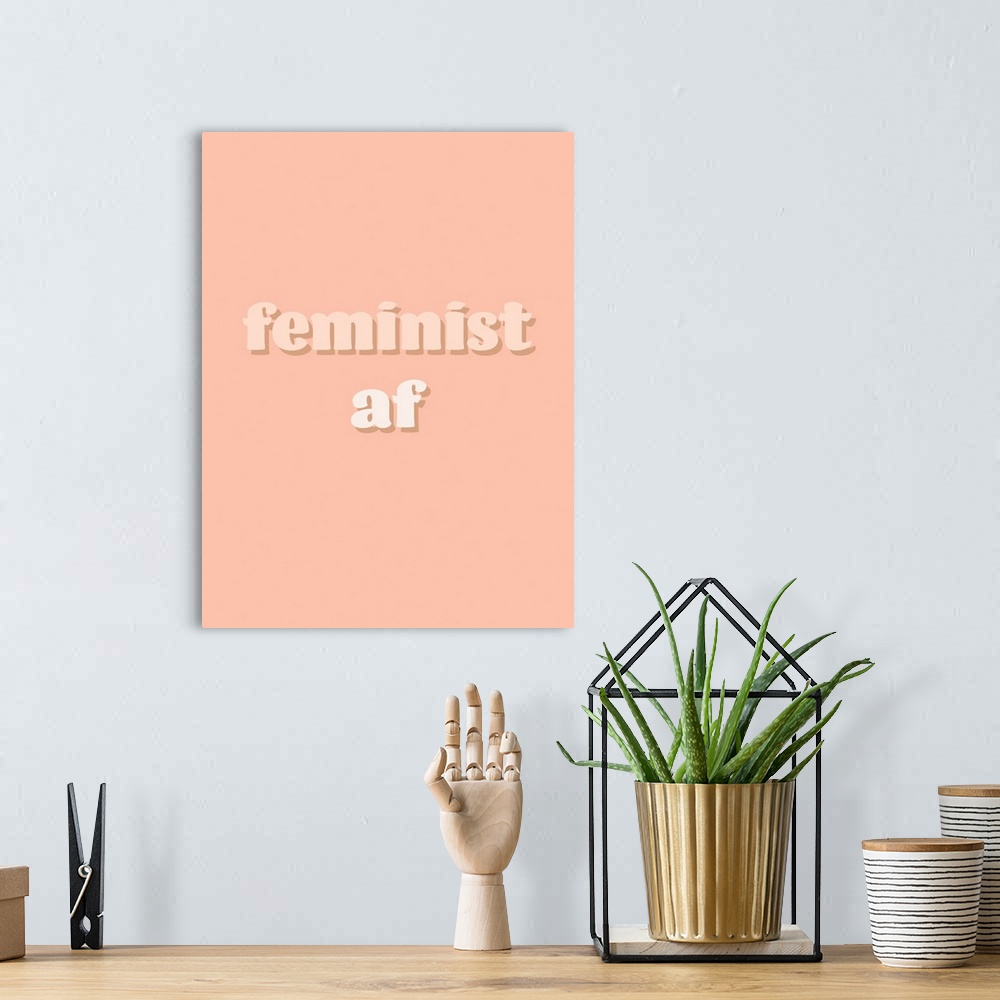 A bohemian room featuring Feminist AF