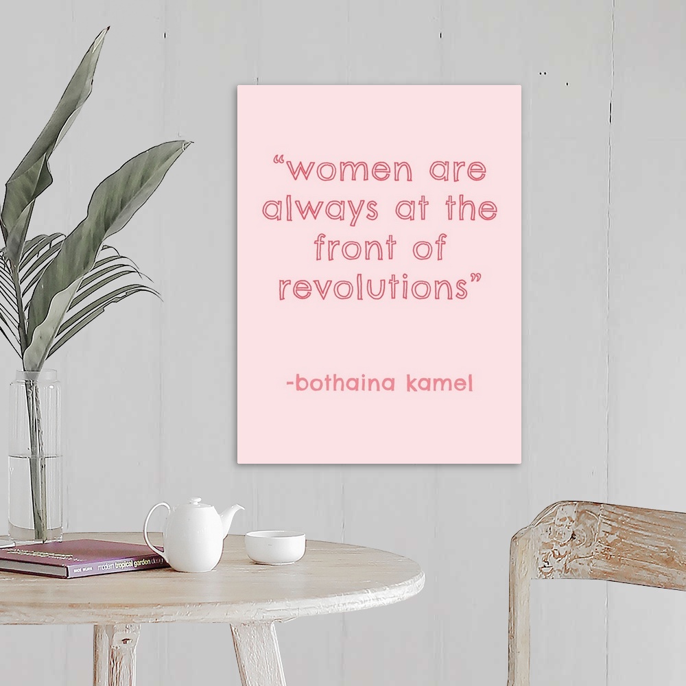 A farmhouse room featuring Feminist Wise Words II