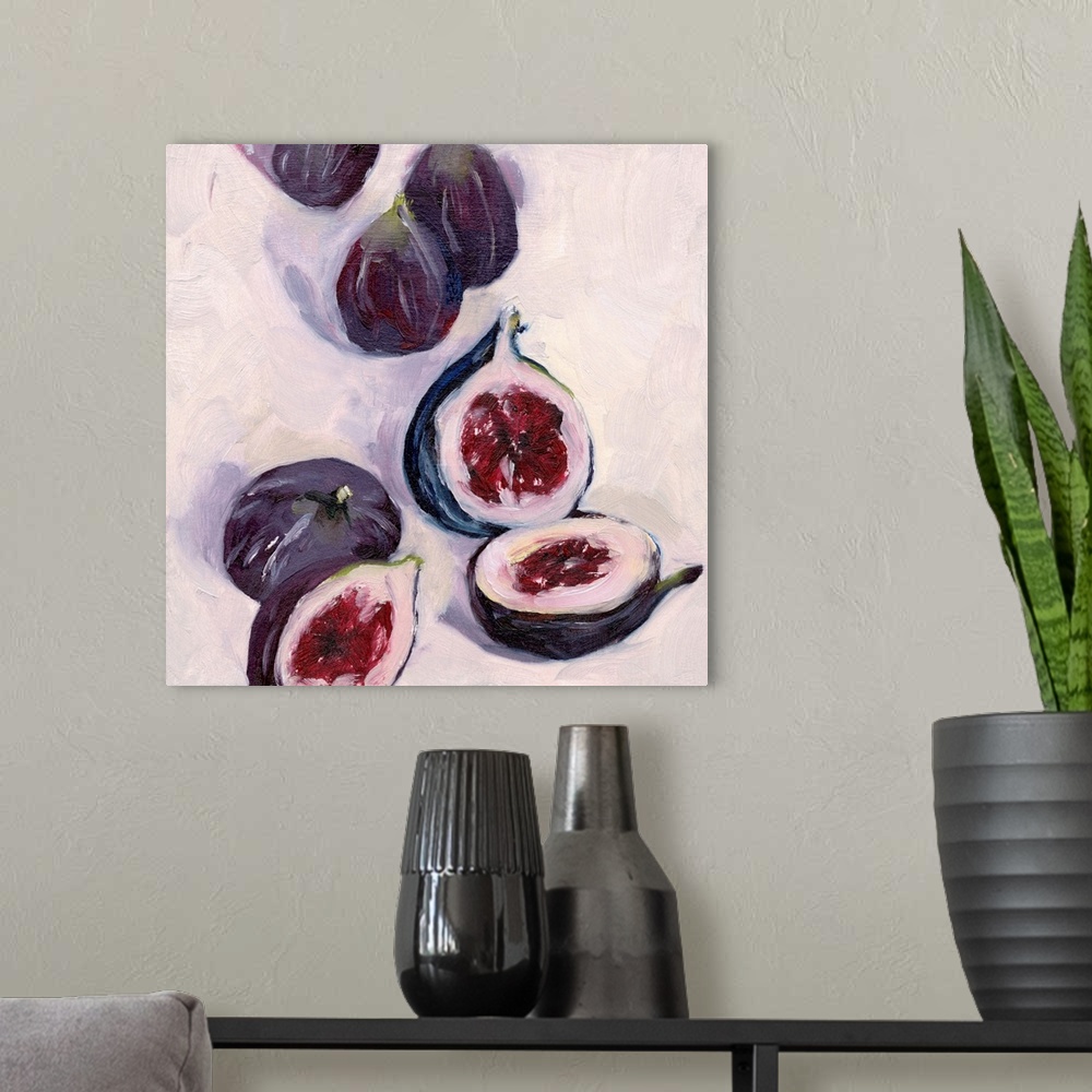 A modern room featuring Figs In Oil I