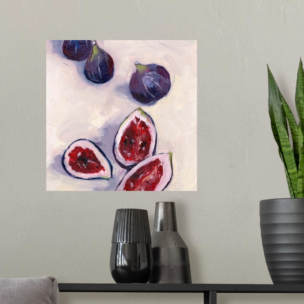 A modern room featuring Figs In Oil II