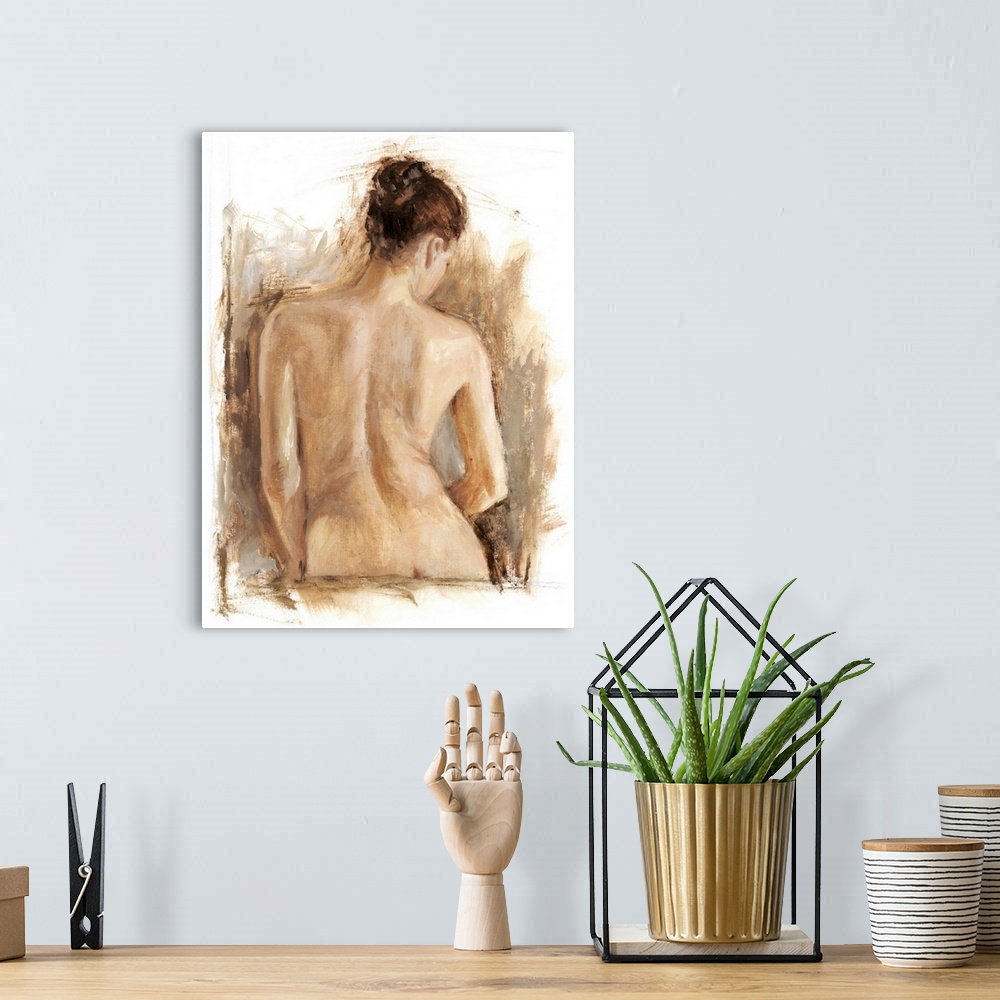 A bohemian room featuring Figure Painting Study II