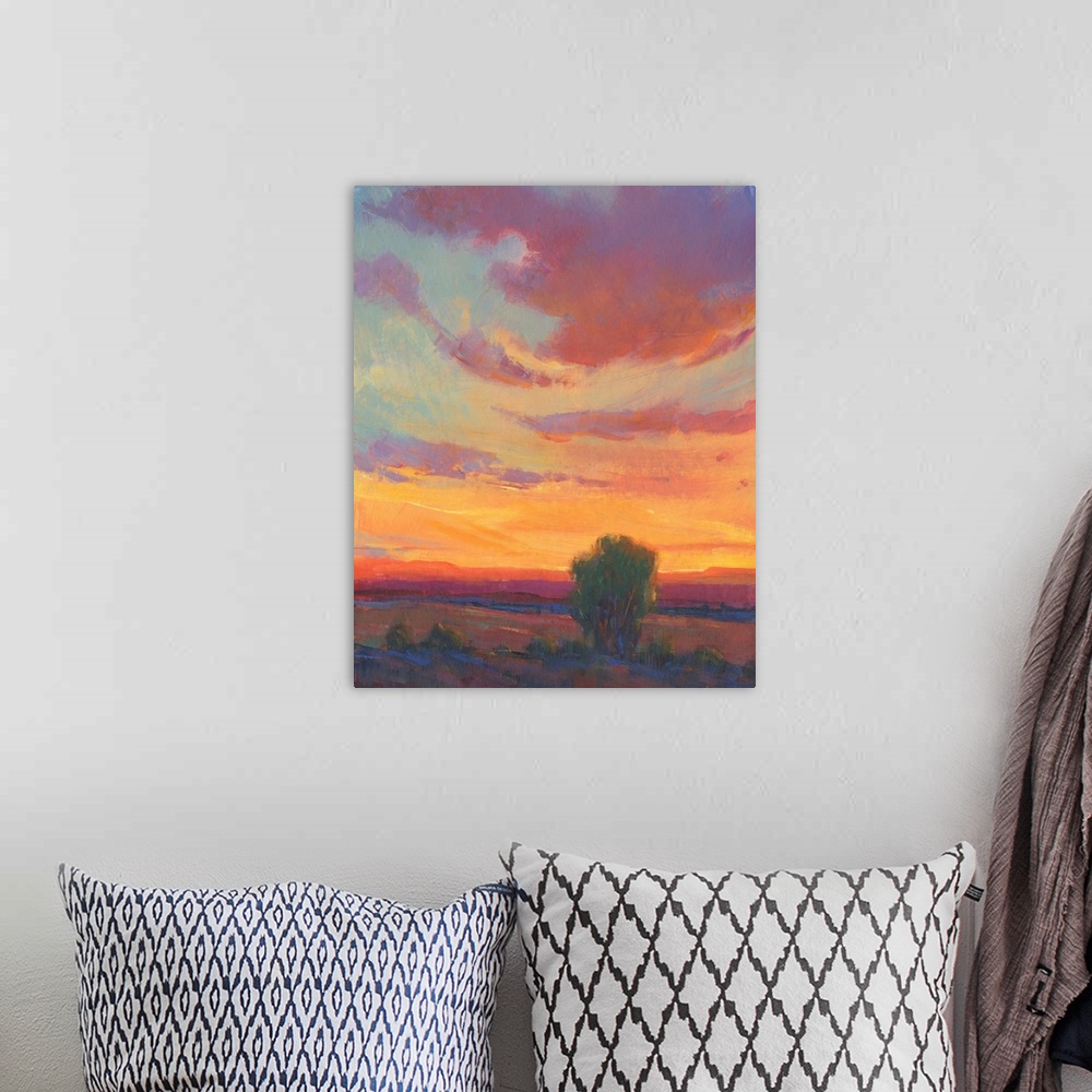 A bohemian room featuring Fire In The Sky I