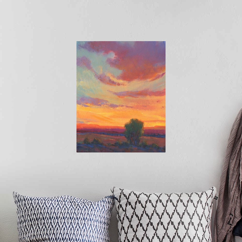 A bohemian room featuring Fire In The Sky I