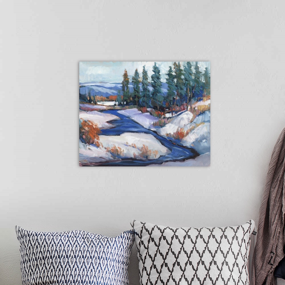 A bohemian room featuring First Snow I