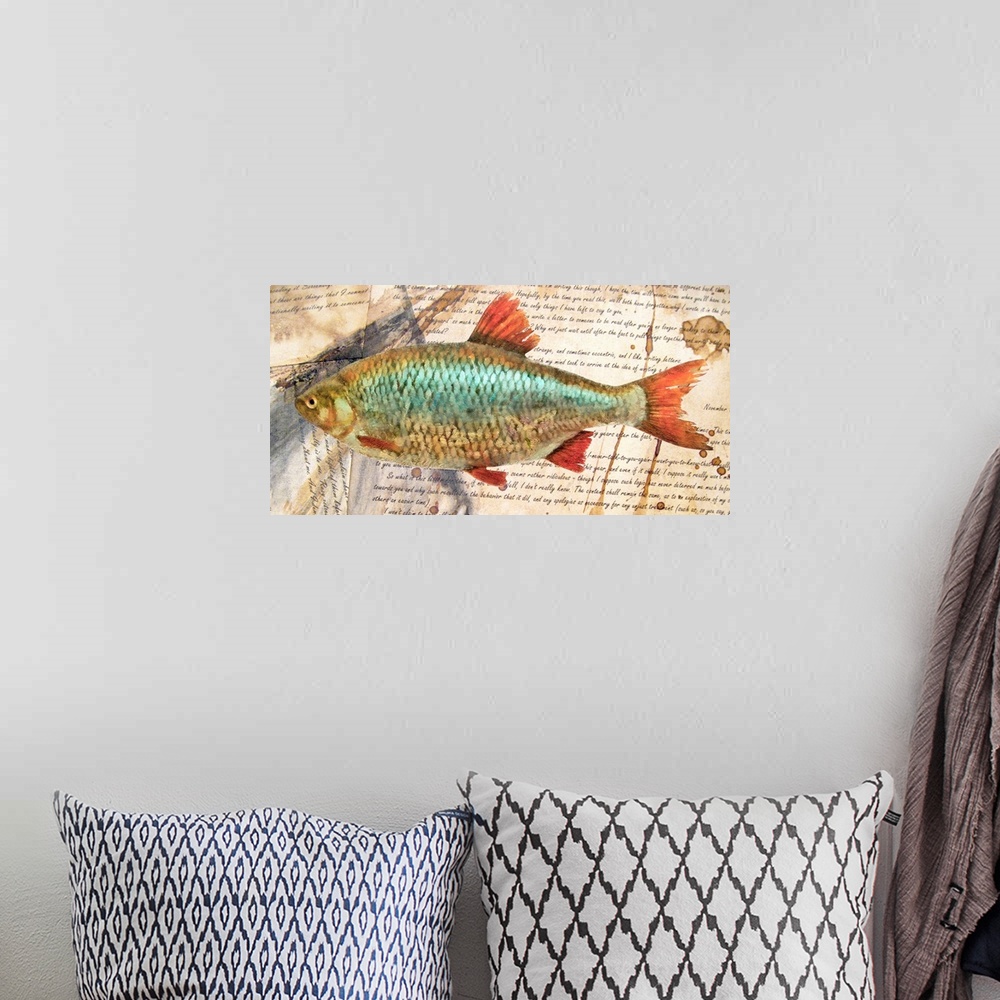 A bohemian room featuring Fish And Coffee I