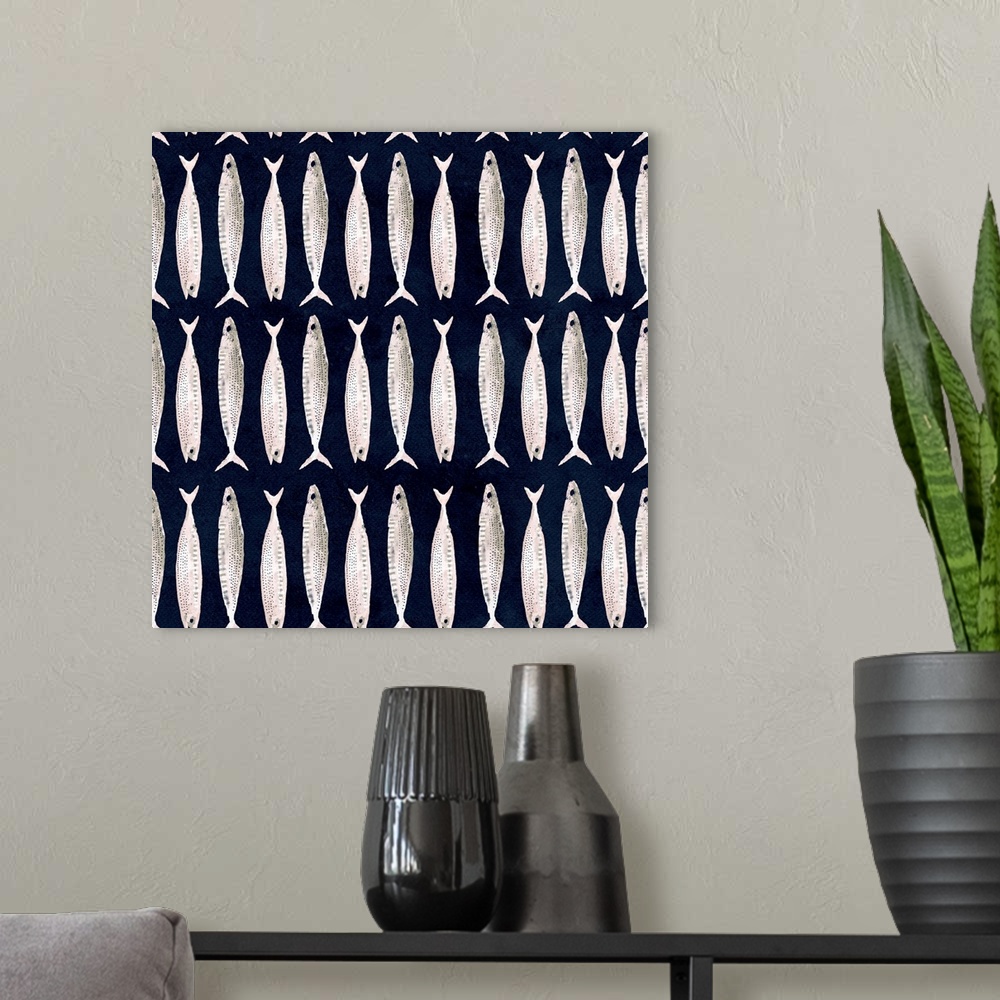 A modern room featuring Fish Pattern I