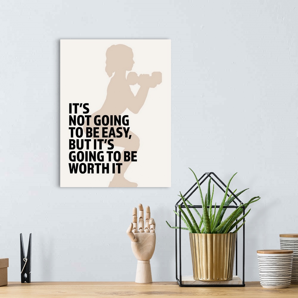 A bohemian room featuring Fitness Quote II