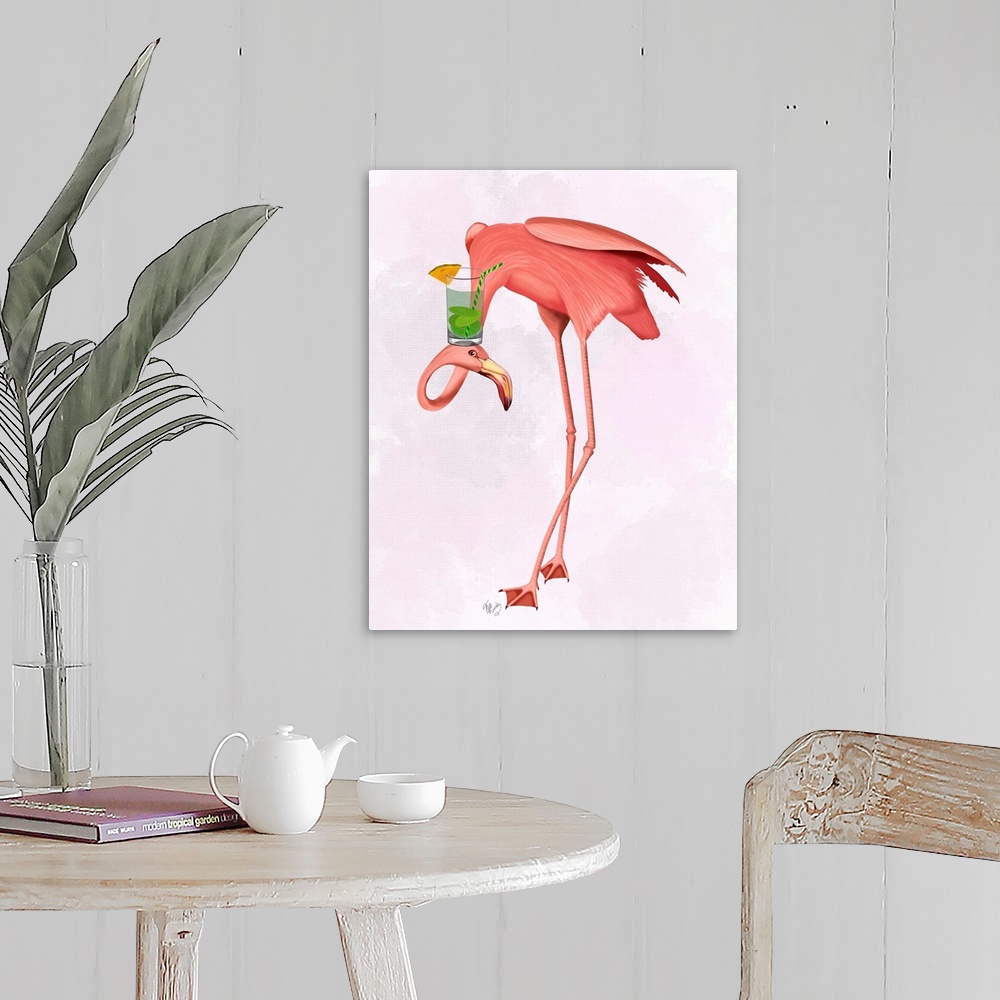 A farmhouse room featuring Flamingo and Cocktail 1