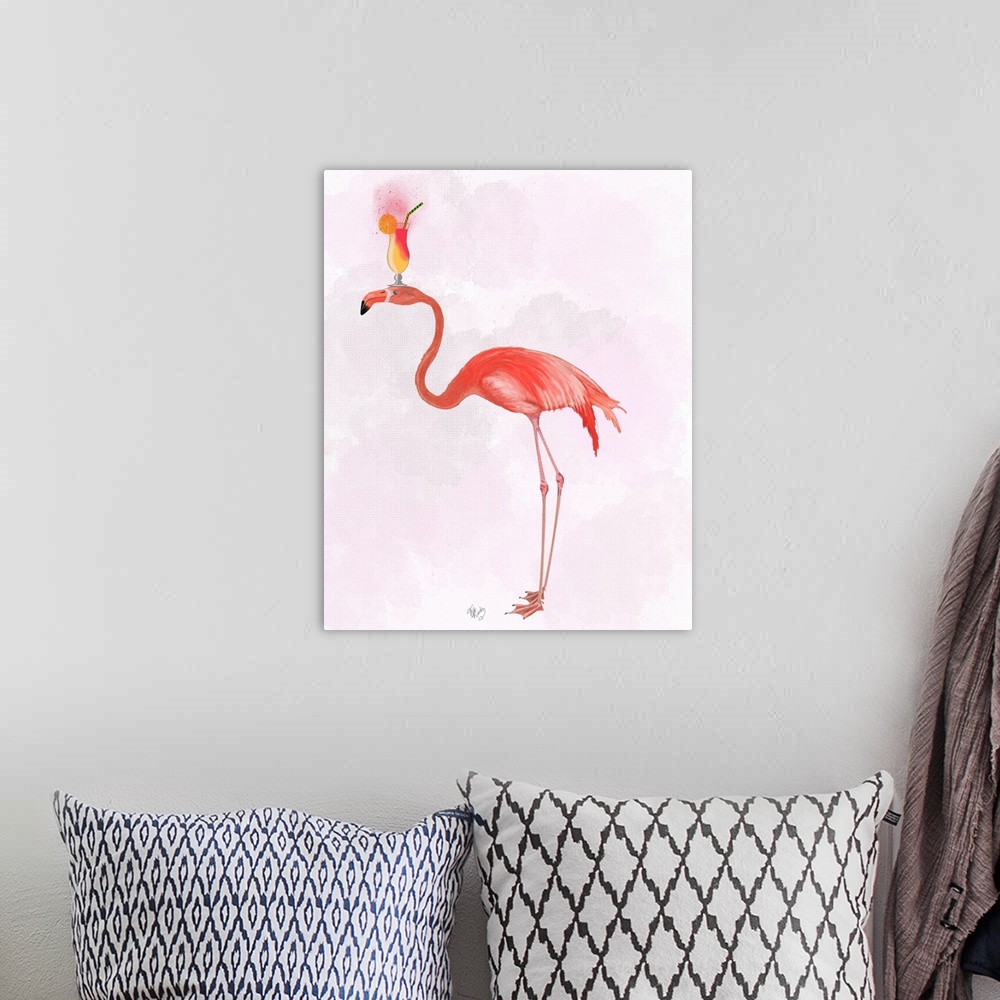 A bohemian room featuring Flamingo and Cocktail 4