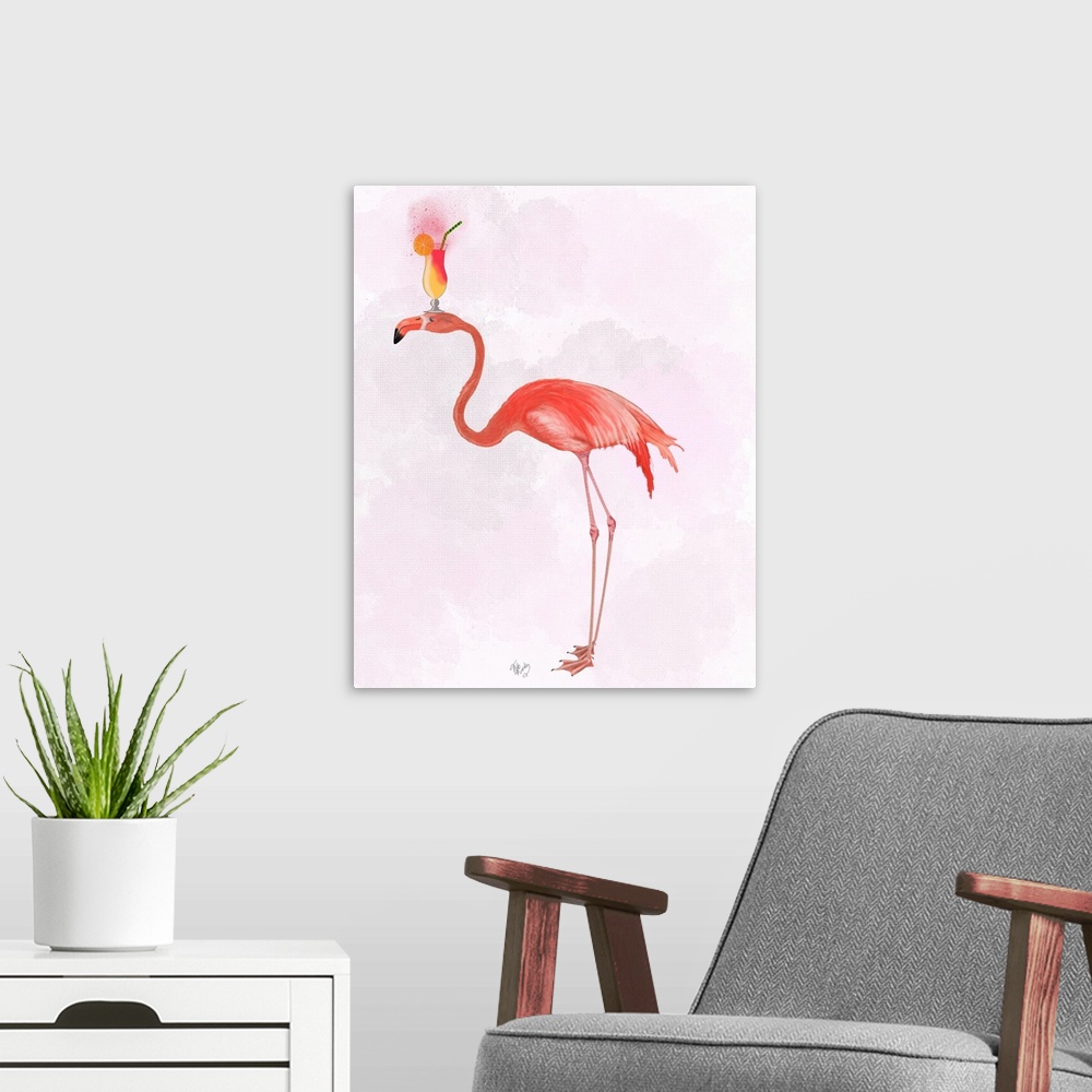 A modern room featuring Flamingo and Cocktail 4