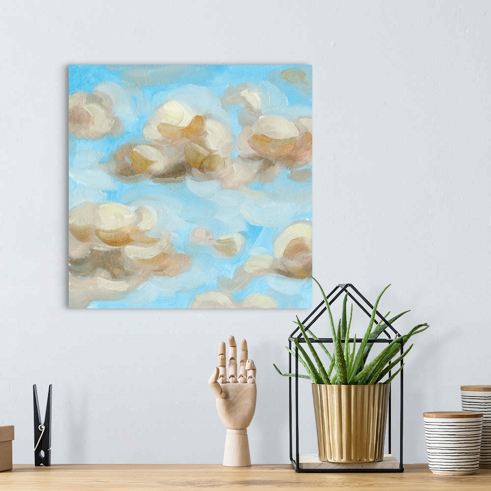A bohemian room featuring Floating Clouds II