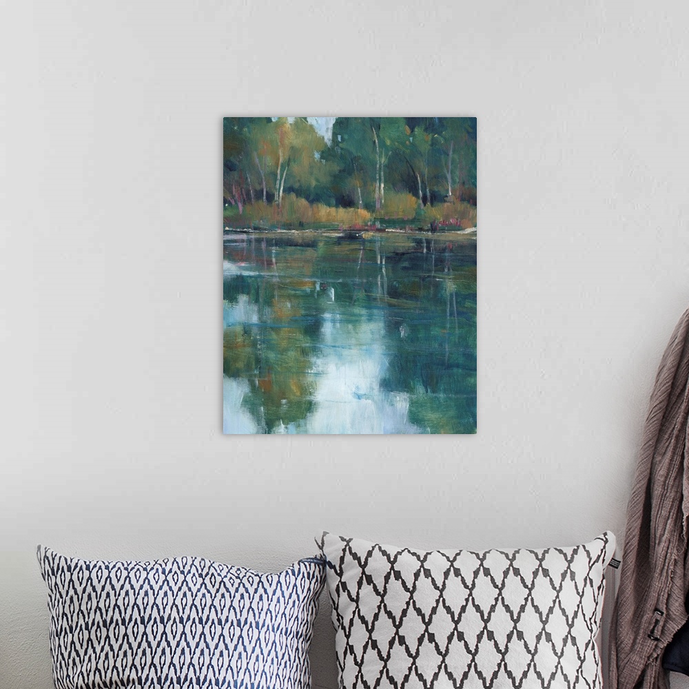 A bohemian room featuring Floating Downstream I