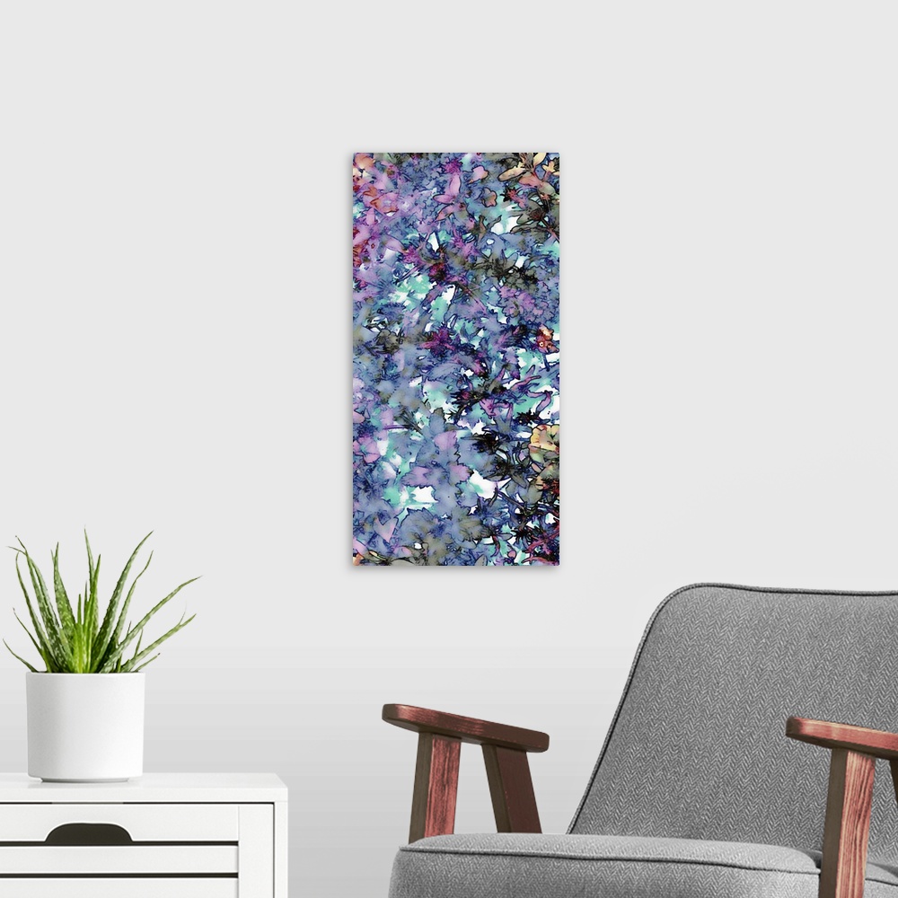 A modern room featuring Flower Drop I