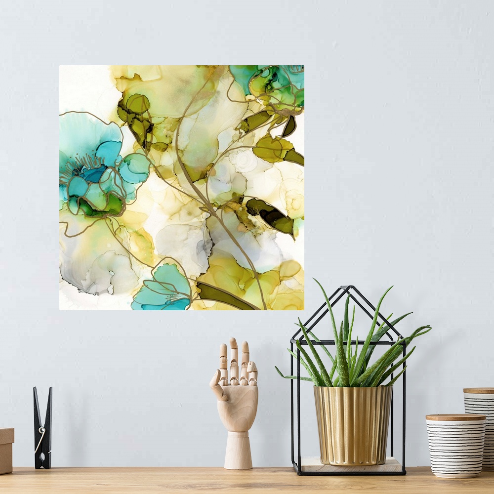 A bohemian room featuring Flower Facets VI