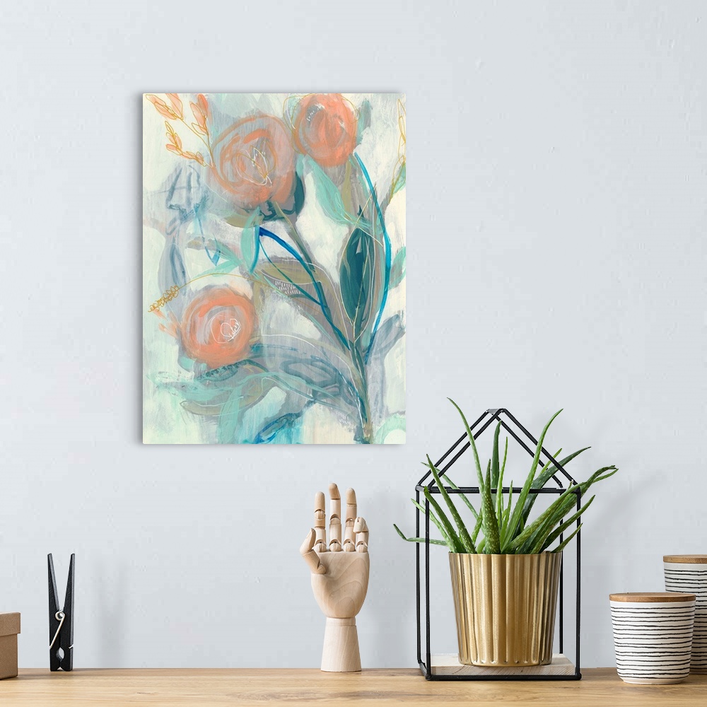 A bohemian room featuring Flower Grouping I