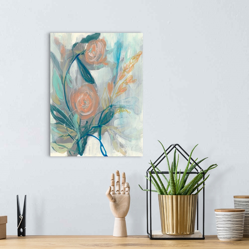 A bohemian room featuring Flower Grouping II