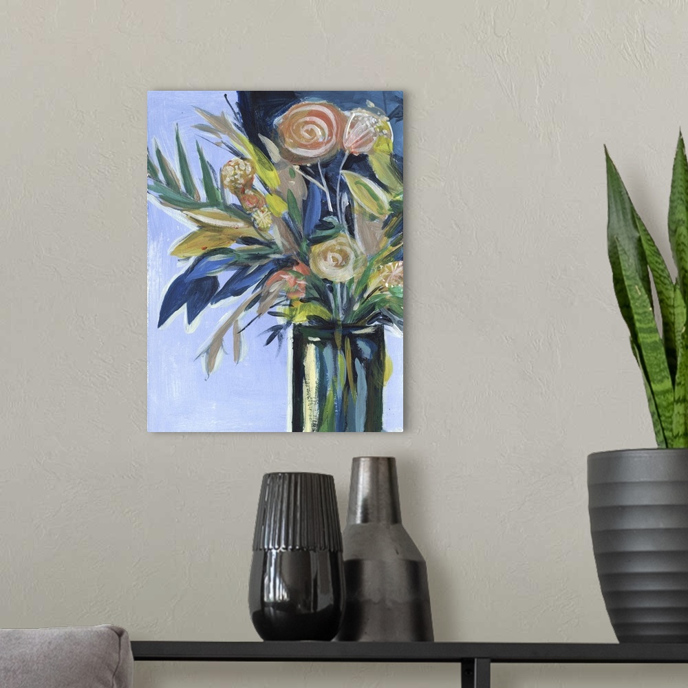 A modern room featuring Flowers in a Vase II