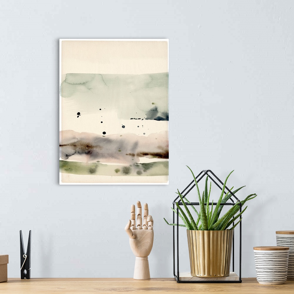 A bohemian room featuring Flowing Horizon I